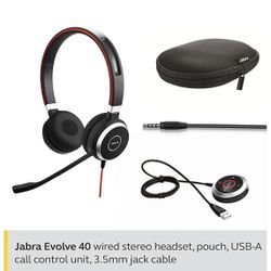 Jabra Evolve 40 Professional Wired Headset