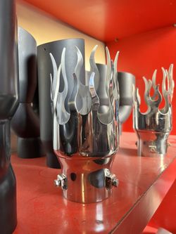 Chrome Flame Muffler Tip