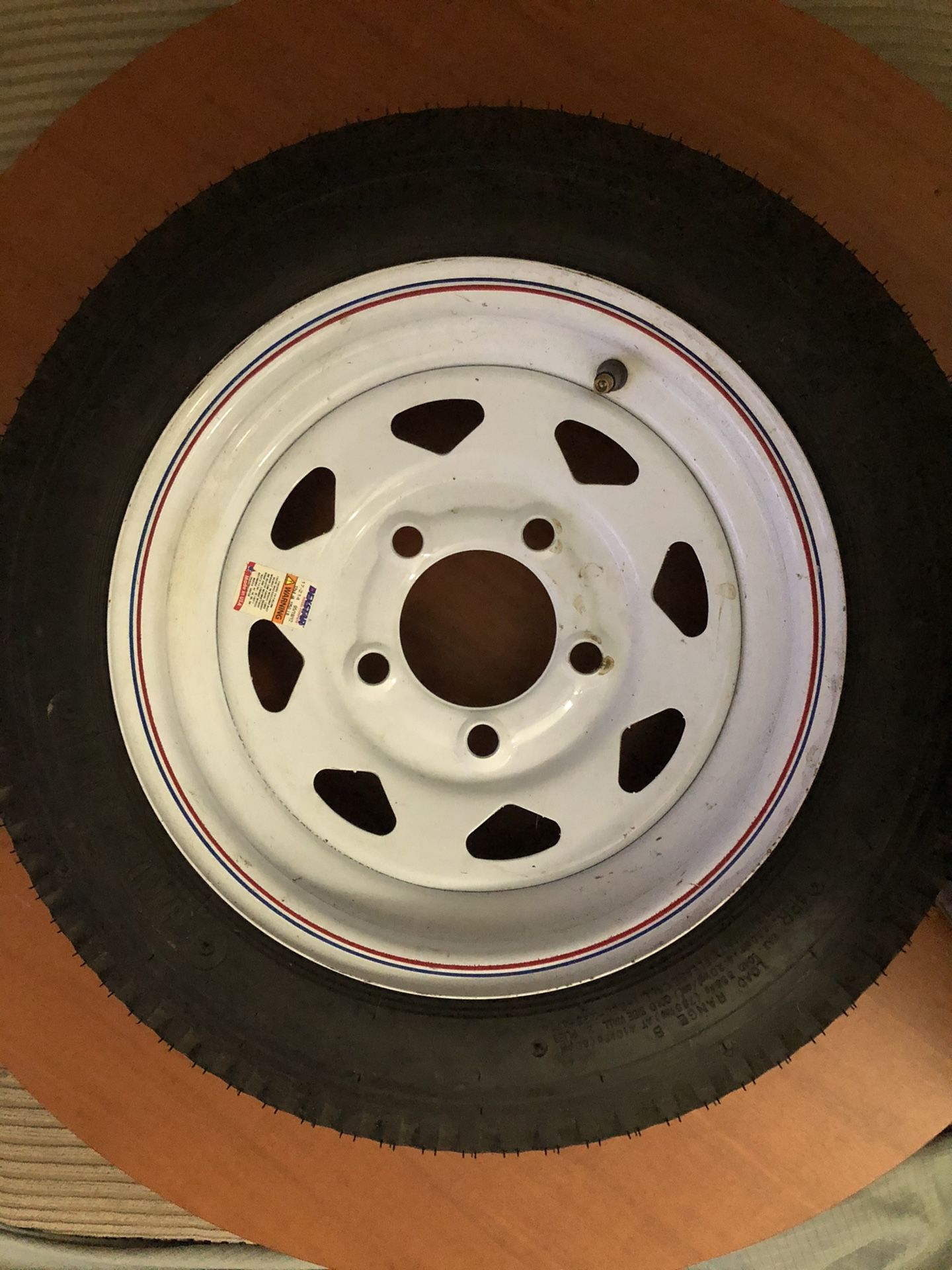 LOAD STAR Trailer 12” Tire+Wheel 5 lug NEW