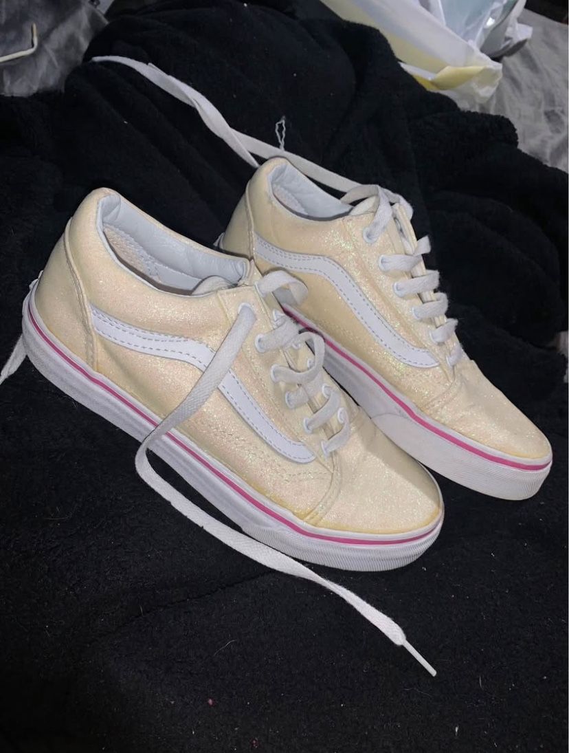 Yellow Sparkly Vans 