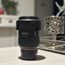 Zeiss 16-35mm f/2.8 Vario-Sonnar T ZA SSM II With Adapter (A-mount)