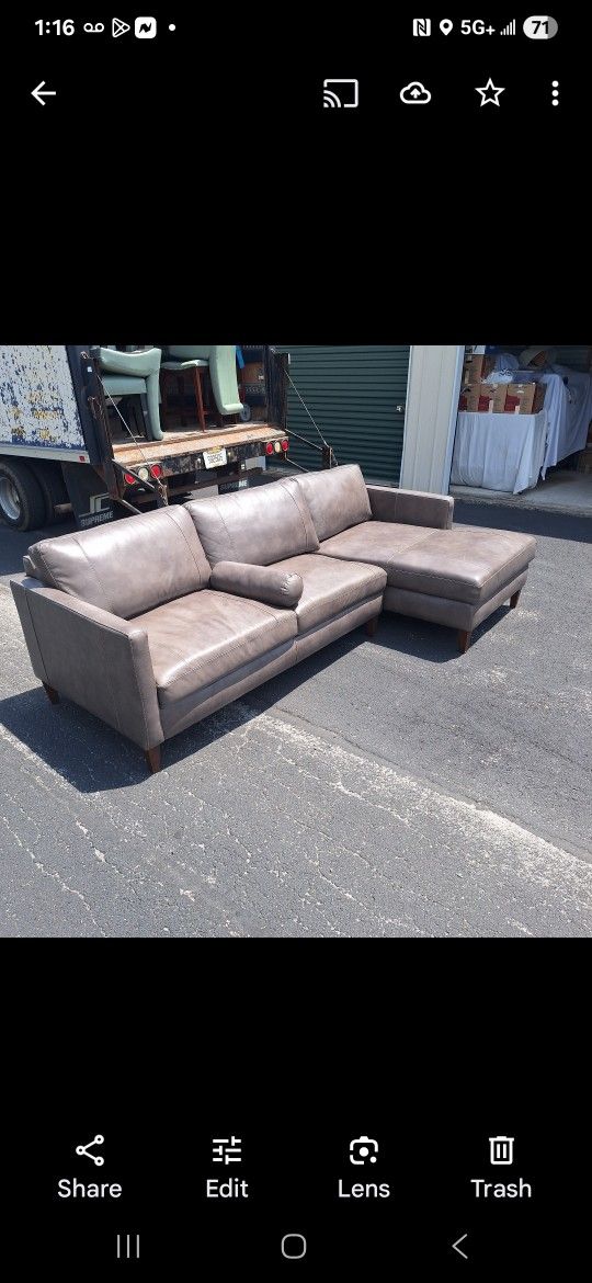Leather Sectional