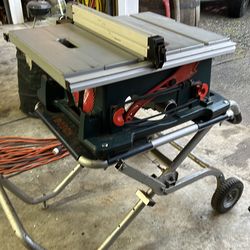 Bosch tablesaw and stand
