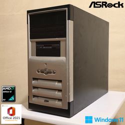 ASRock Custom Workstation PC | Desktop Tower Computer | Windows 11 Pro & Office 2021