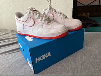 Nike Air Force 1 '07 White Picante Red Size 10 Men’s