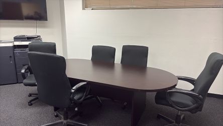 Conference table and chairs