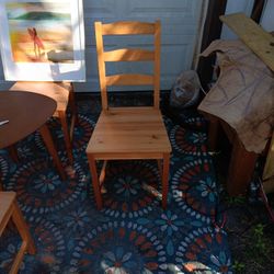 Set Of 4 Wooden Chairs