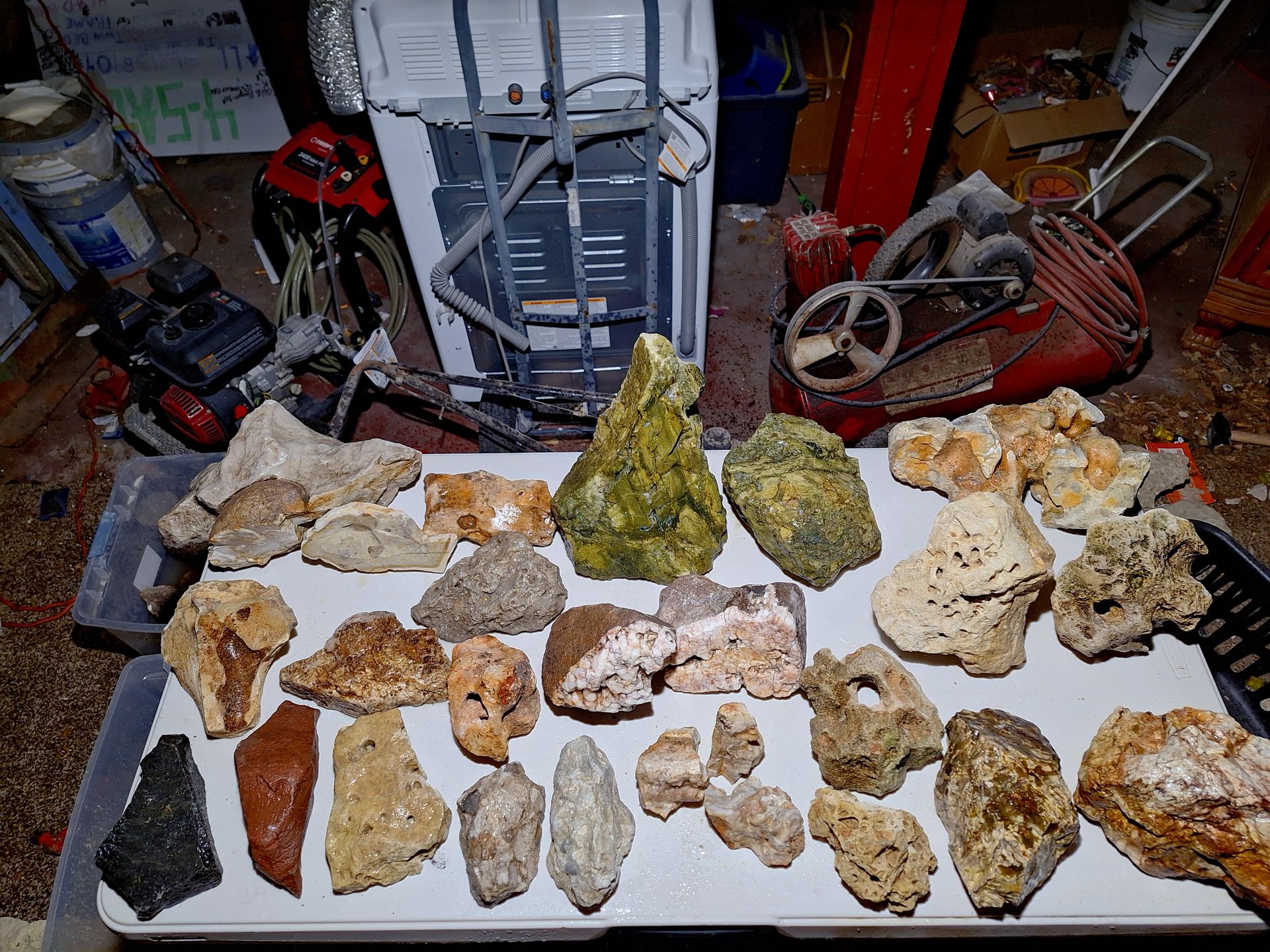 Unique collection of minerals,artifacts and fossils