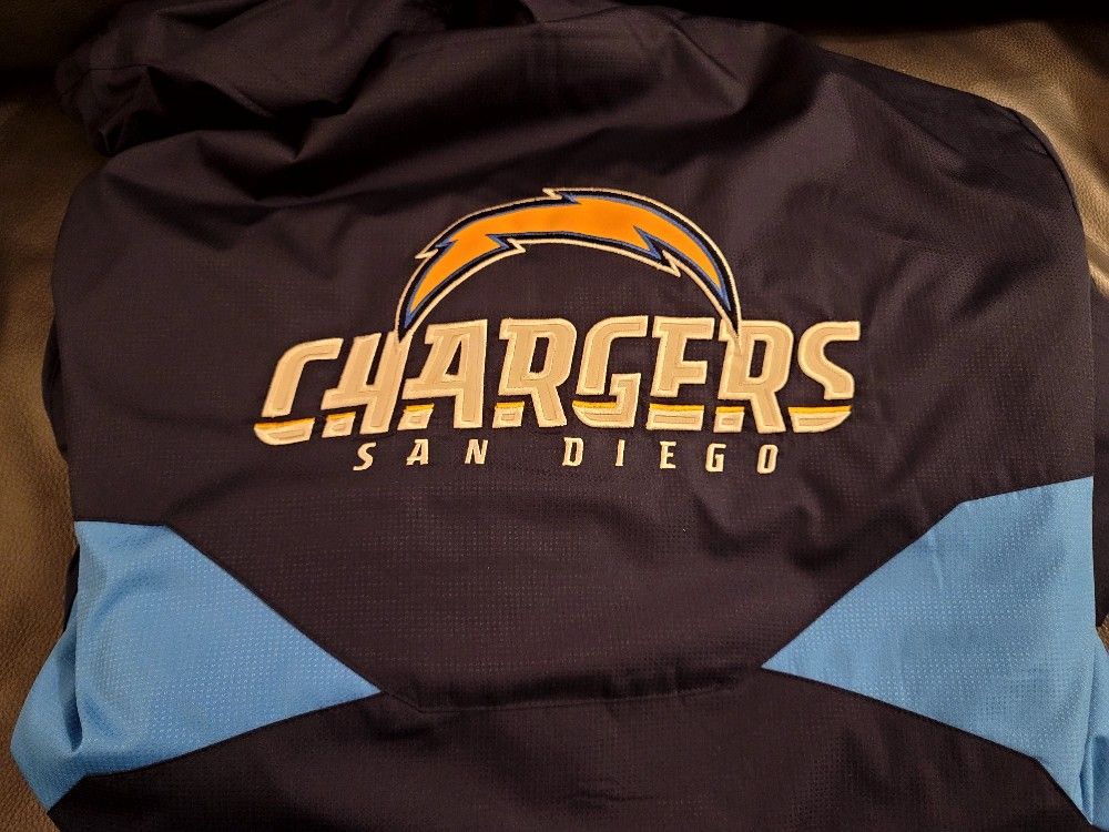 NWT Mens Chargers NFL Reebok Jacket