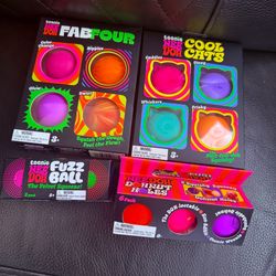 NeeDoh Fidget Toy  New FabFour ,Cool Cats ,Fuzz Ball DohNut Holes $25 each