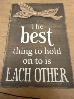 Small rustic sign