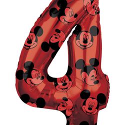  Mickey Mouse Number 4 Balloon