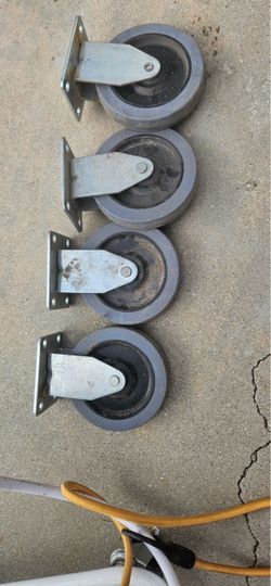 Set of 4 Swivel Plate Caster Wheels