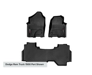 Dodge F-150 Weather-Tech Black Rubber All-Weather Car Floor Mats Set