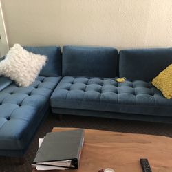 Rove concepts velvet sectional