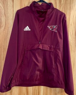 Ridgefield Raptors x Adidas Maroon Half-Zip Pullover Windbreaker Jacket Youth medium