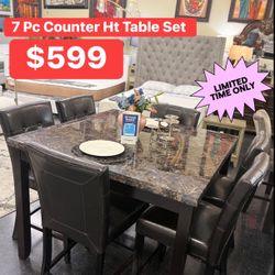 For A Limited Time Only !! 7 Pc Dining Set 