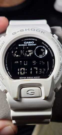 Casio G-Shock DW-6900NB-7 White Mirror Metallic Watch
