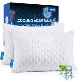 KUCEY Cooling Side Sleeper Pillow for Neck and Shoulder Pain, Luxury Shredded 2