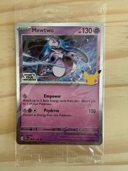 Pokémon 30th Celebration featuring 1 Mewtwo promo cards, 30th anniversary Great collectible set for Pokémon fans! $25 each