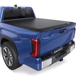 5 FT Roll-Up Soft Vinyl Truck Bed Tonneau Cover Compatible for 2024 2025 Toyota Tacoma Extra Short Bed.