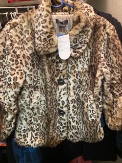 Girls Leopard Coat