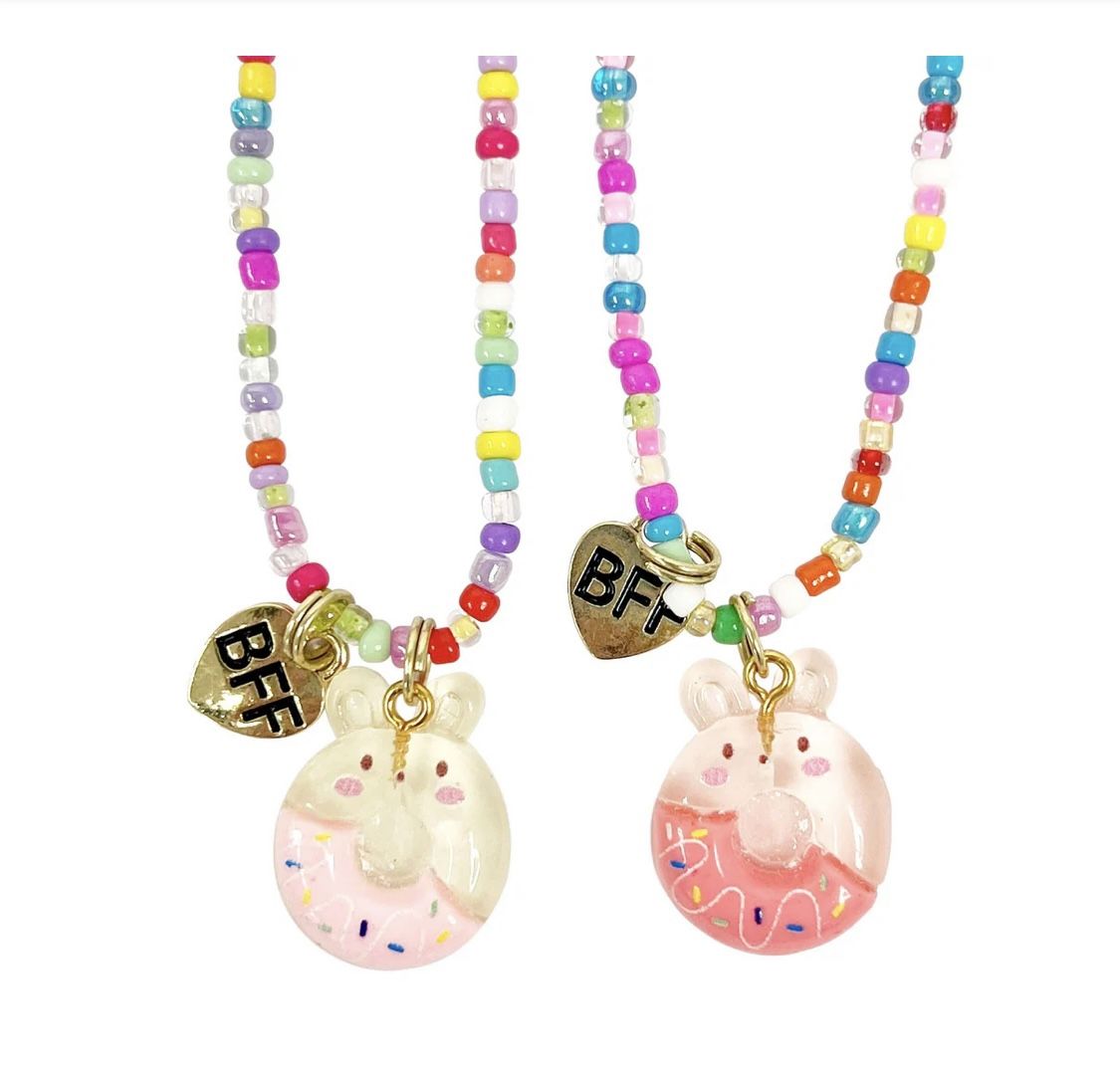 NWOT: BFF Donut Necklace Set