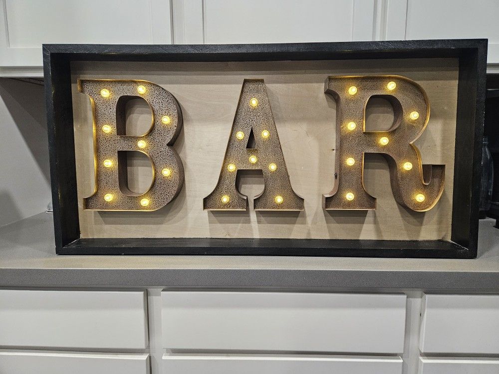 Vintage Style Bar Sign