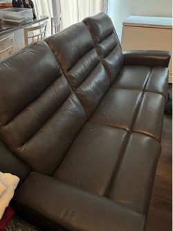 Reclining Gray Sofa