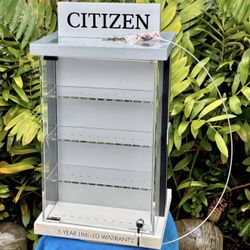 ⭕️ Citizen Watch Display Case Retail Store Showcase Lockable