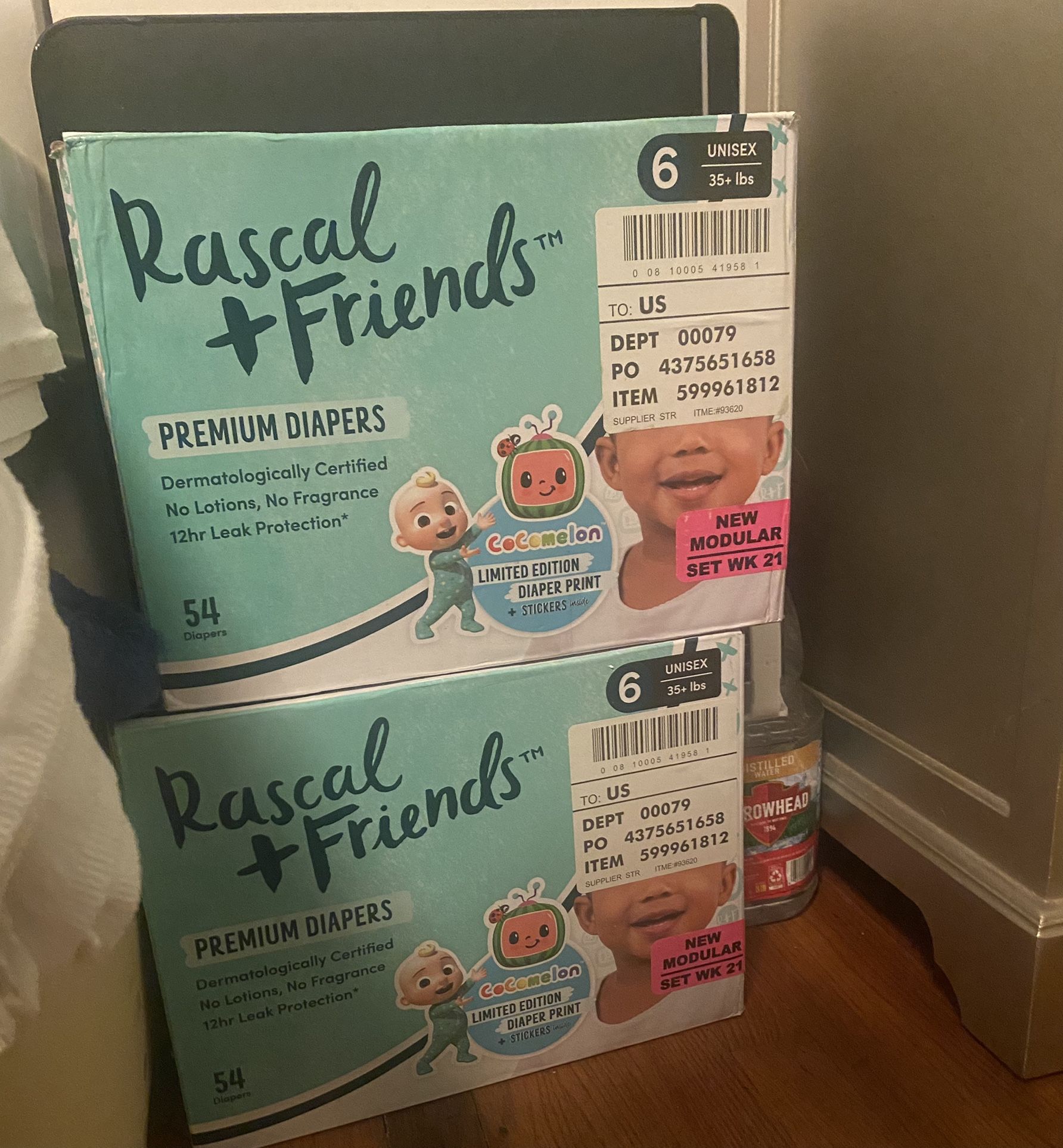 Rascal + Friends Diapers CoComelon Edition Size 6, 54 Count