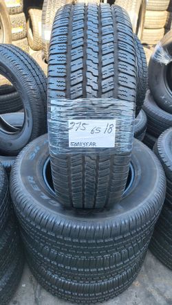 275/65/18 Goodyear 4 tires installed & balanced Like New // 4 llantas Goodyear como nuevas 18s ya instaladas