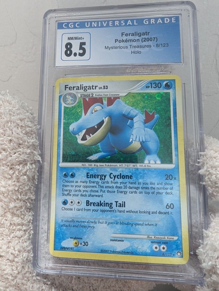 Graded CGC 8.5 Feraligatr #8 Pokemon Card 