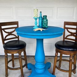 Bistro Set /bar Table And Chairs 