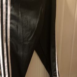 Adidas Climalite Womens Stripes Leggings Black Size Medium