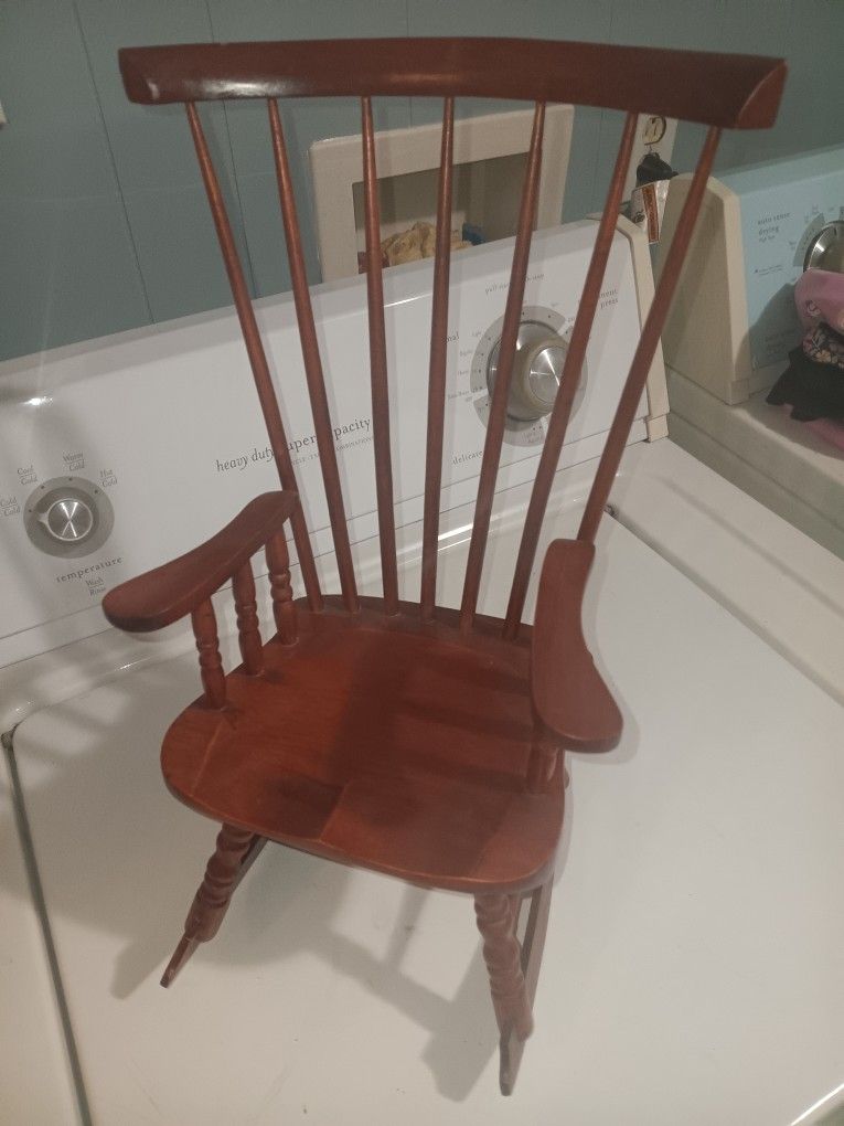 Miniature Wood Rocking Chair
