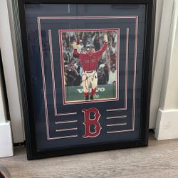 Jason Varitek Signed Framed 8x10 Authenticated