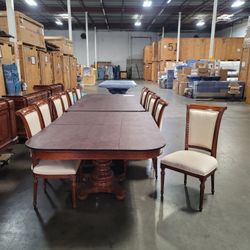 Custom Made Mahogany Dining Set