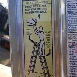 Werner Step Foldable Ladder 6ft/12ft