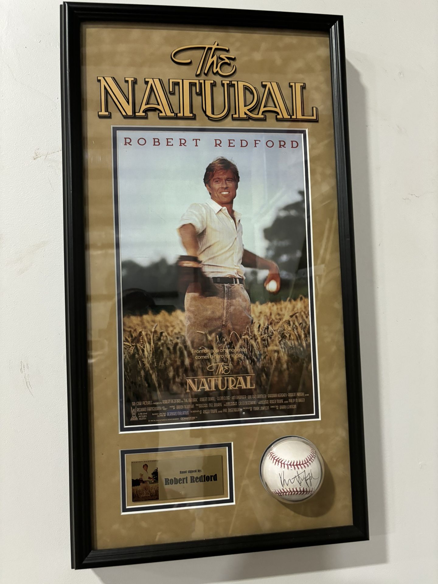 Autographed Robert Redford Ball 