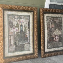 Pair Of Extra Large Paintings 