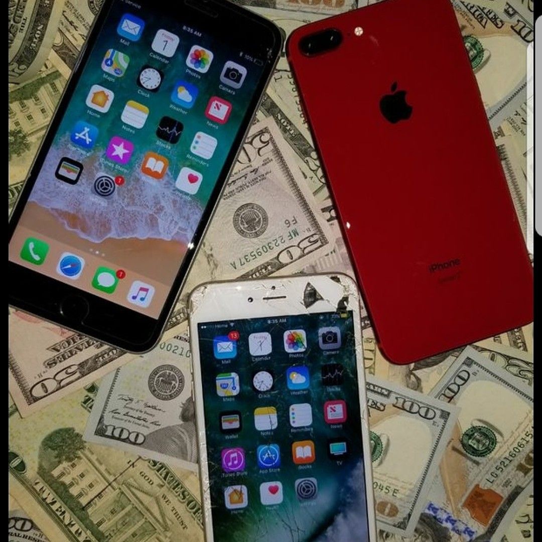 Cash Red iPhone 8 Plus 64gb any sim works