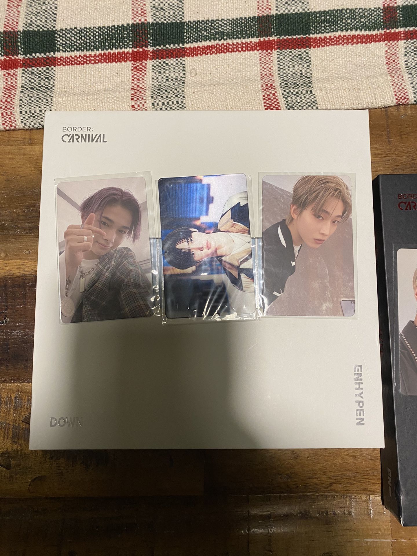 enhypen carnival down version kpop album with photocards