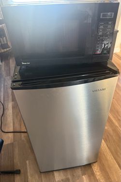 Used microwave and fridge