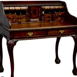 Mahogany chippendale Secretary Desk