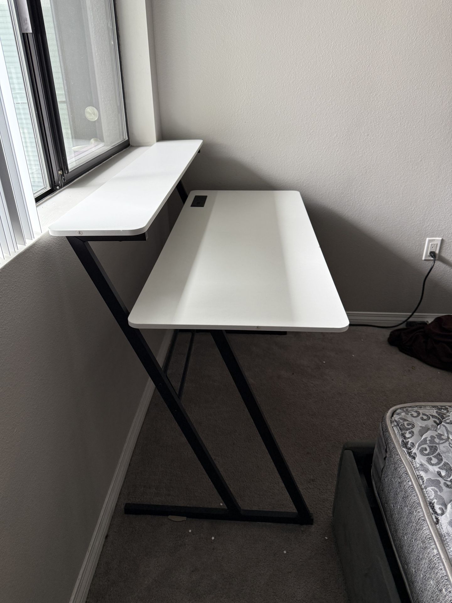 2 Story Desk With Charging Outlet