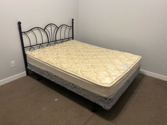 Queen Mattress and Bed Frame