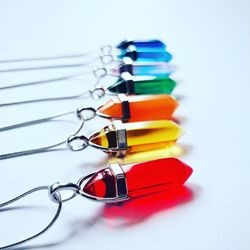Rainbow Color Quartz Necklace