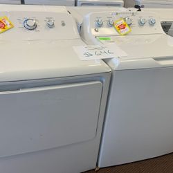 GE WASHER AND DRYER GTD33EASKWW GTW465ASNWW 🌟 J  X