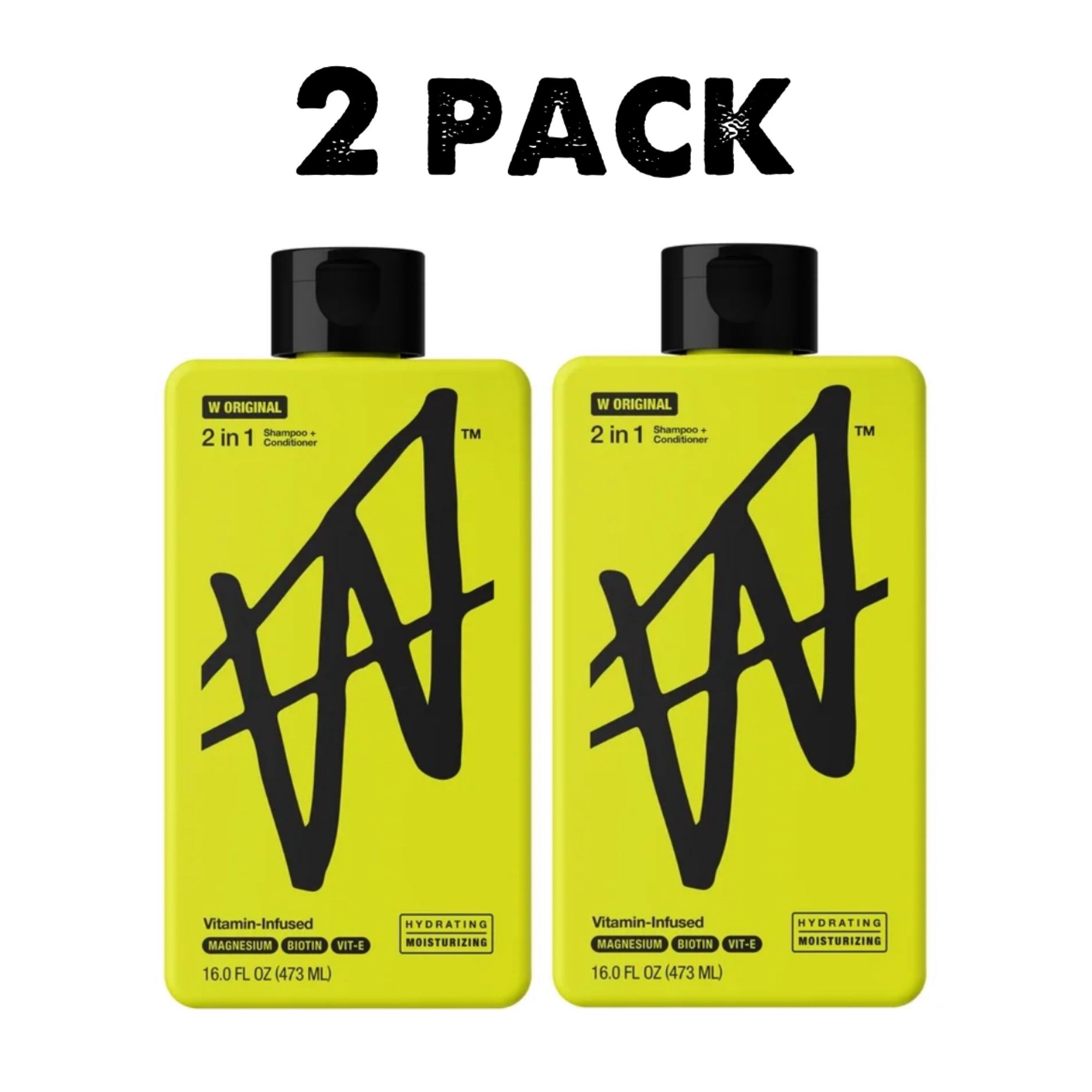W By J Paul 2-in-1 Shampoo & Condition - 2 Pack